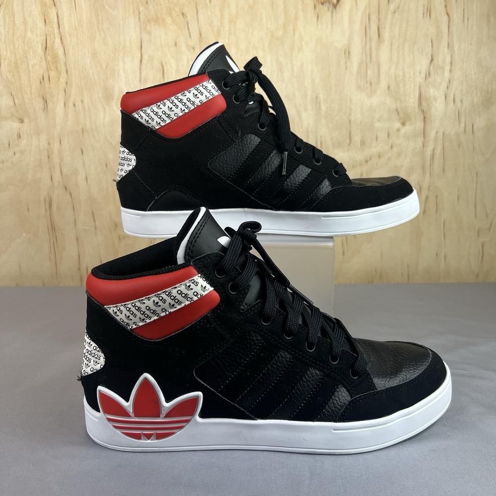 Adidas Hard Court High Mens Size 8 Black Red Transmission Pack Sneakers FV6978